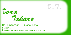 dora takaro business card