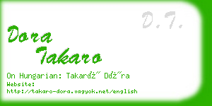 dora takaro business card